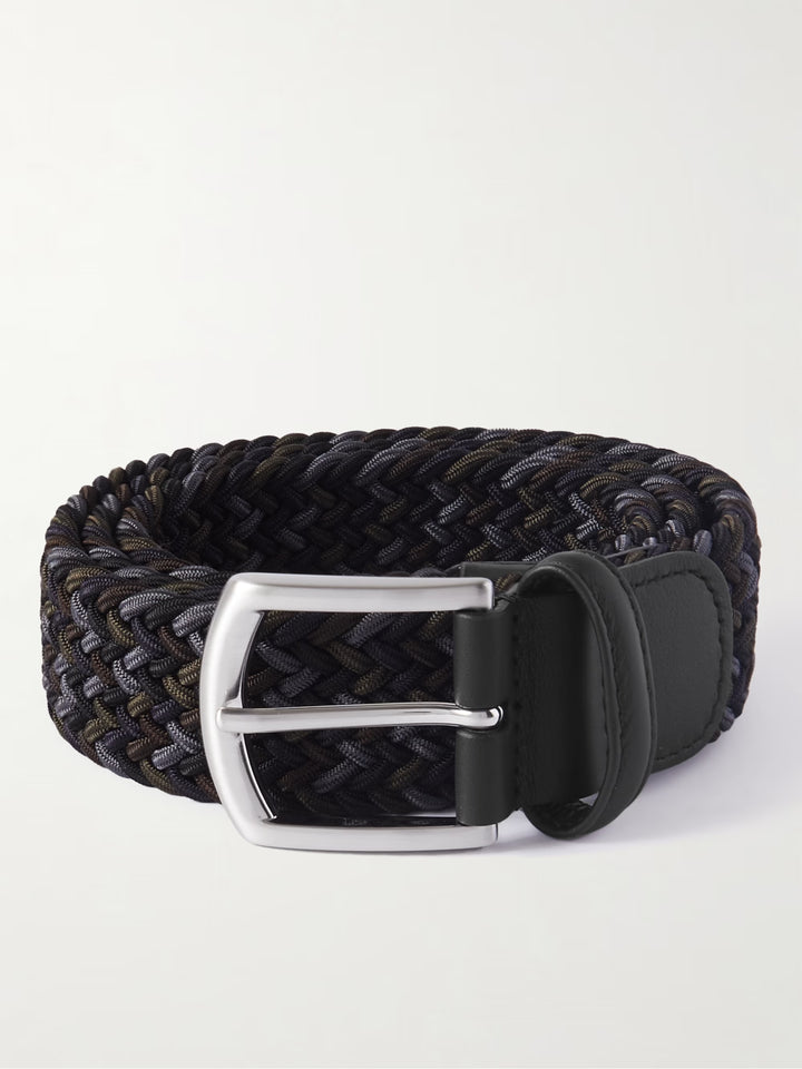 Anderson's Elastic Woven Black/Brown/Green Belt